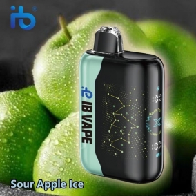 Elektronická cigareta s 35 000 šluky - Jablečný kyselý led | Osvěžující kyselá jablka